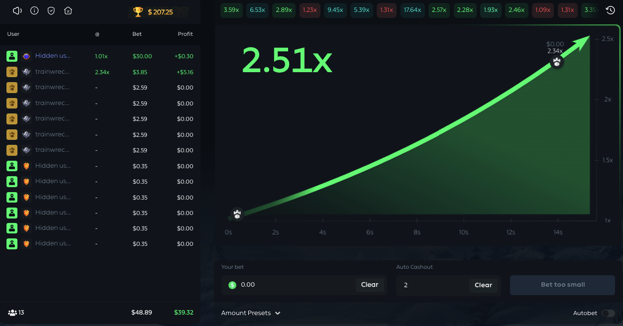 Gamdom Originals Crash